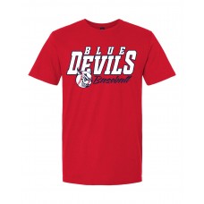 LP Blue Devils Baseball Gildan® - DryBlend® 50 Cotton/50 Poly Red T-Shirt